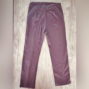 Urban Coco Brown Straight-Leg Pants Size L Stretchy Work Party Play Trousers